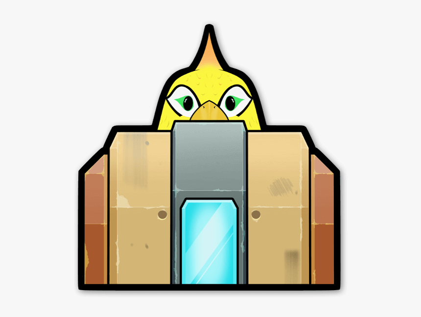 Bastion And Ganymede Peeker Sticker, HD Png Download