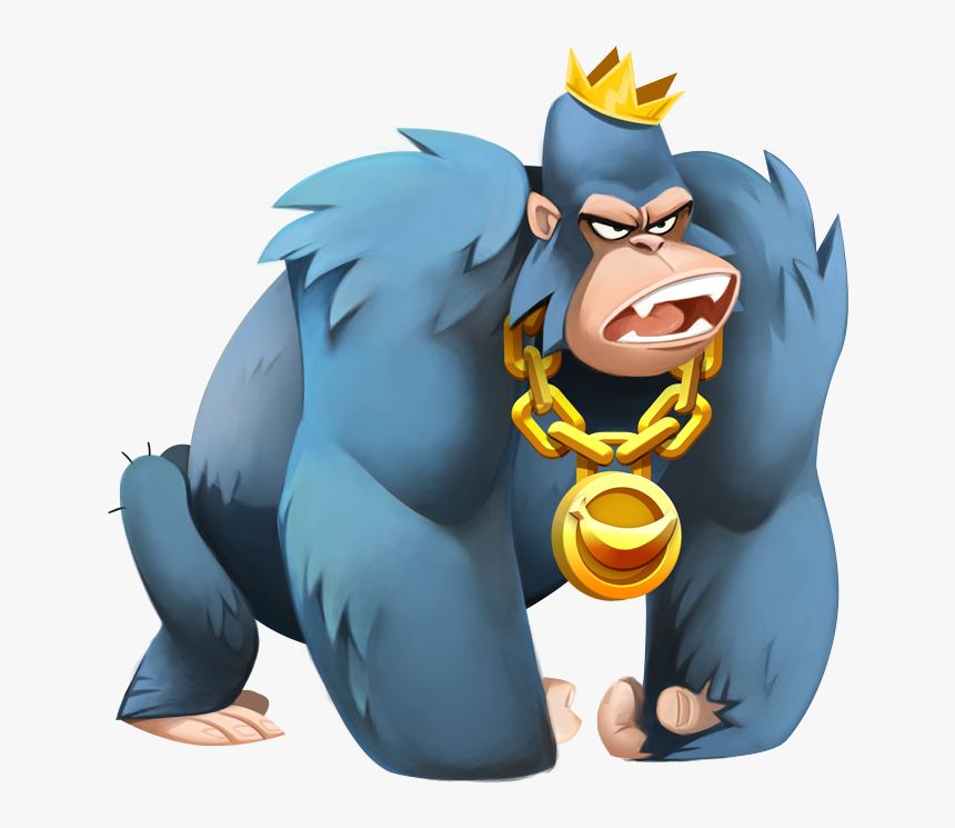 04 Character Gorilla Gb Thumbnail - Go Bananas Slot Netent, HD Png Download