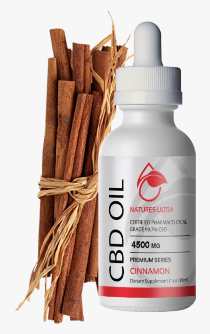 Cinnamon Cbd Oil, Premium Series By Nature S Ultra - Nature's Ultra Transparent, HD Png Download