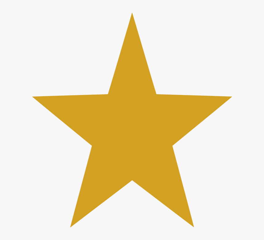Angle,symmetry,symbol - Gold Star Clipart Png, Transparent Png
