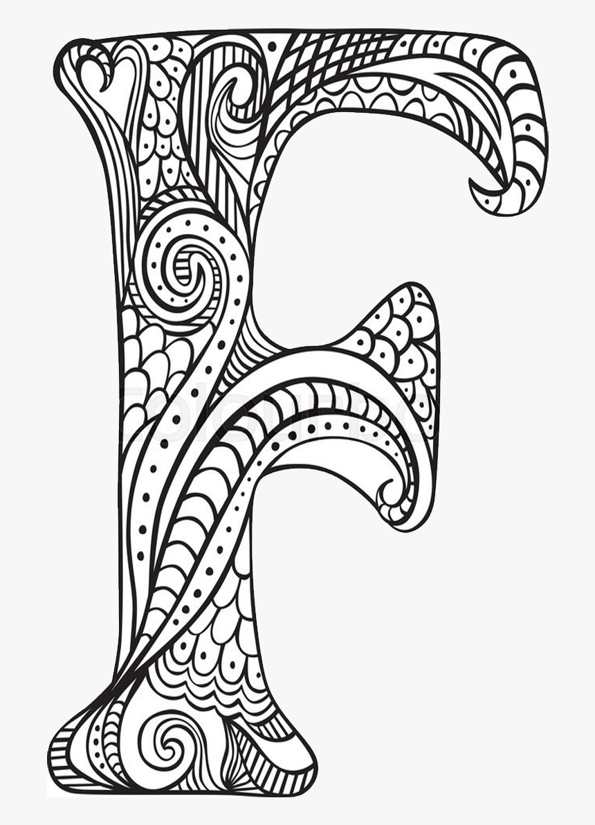 Doodle-f - Illustrated Letter F, HD Png Download