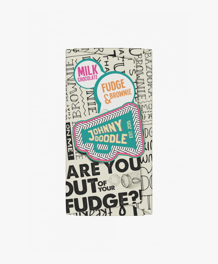 Milk Fudge & Brownie - Johnny Doodle Chocolate, HD Png Download