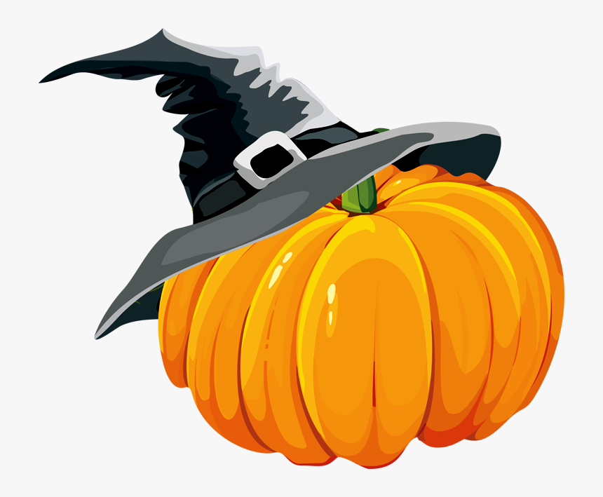 Transparent Witch Hat Png - Transparent Background Pumpkin Clipart, Png Download