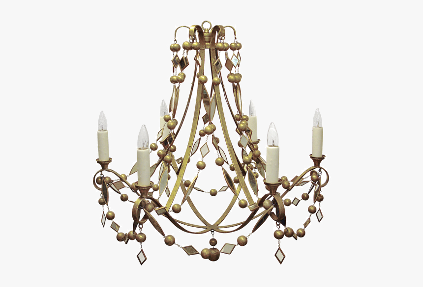 Transparent Gold Chandelier Png, Png Download