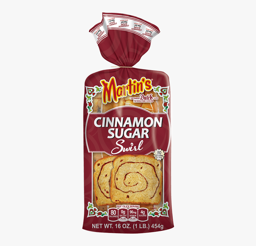 Cinnamon-sugar Swirl Potato Bread - Martin's Famous Pastry Shoppe, HD Png Download