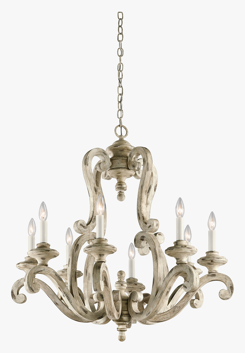 Antique White Wooden Light Fixture, HD Png Download