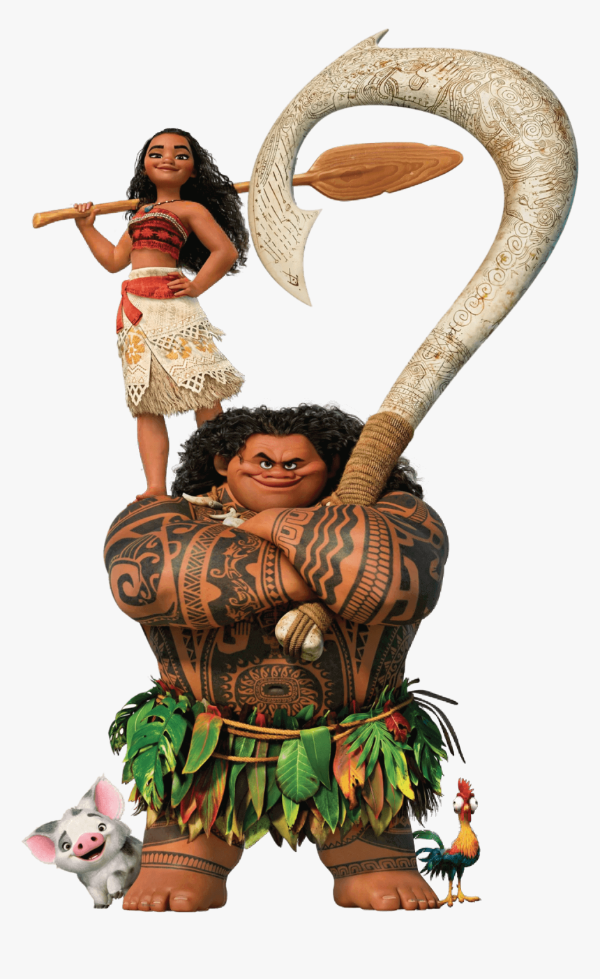Maui Moana Png Disney - Moana E Maui Png, Transparent Png