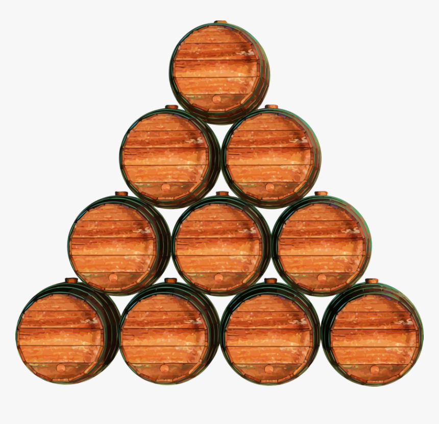 Barrel,wood,wood Stain - Stack Of Barrels, HD Png Download