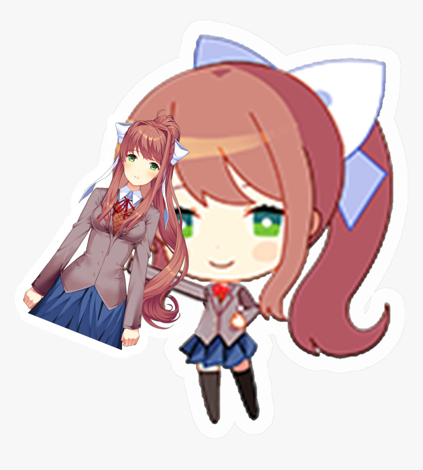 Monika Hug Png - Doki Doki Literature Club Monika Png, Transparent Png