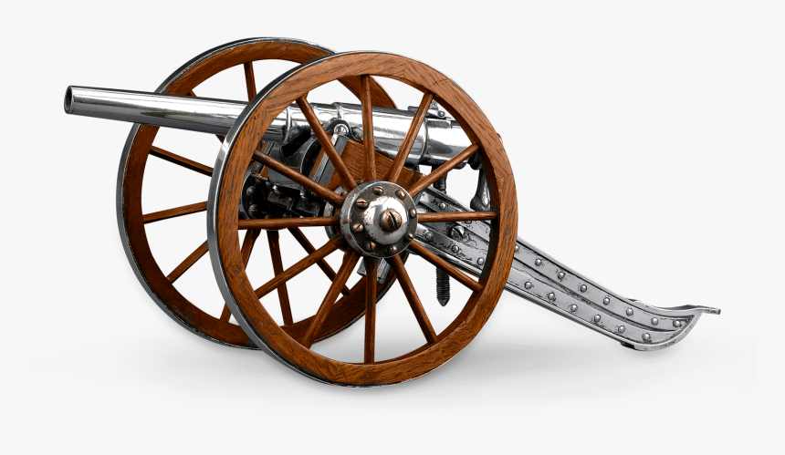 Silver Plate Model Cannon Lighter - Cannon, HD Png Download