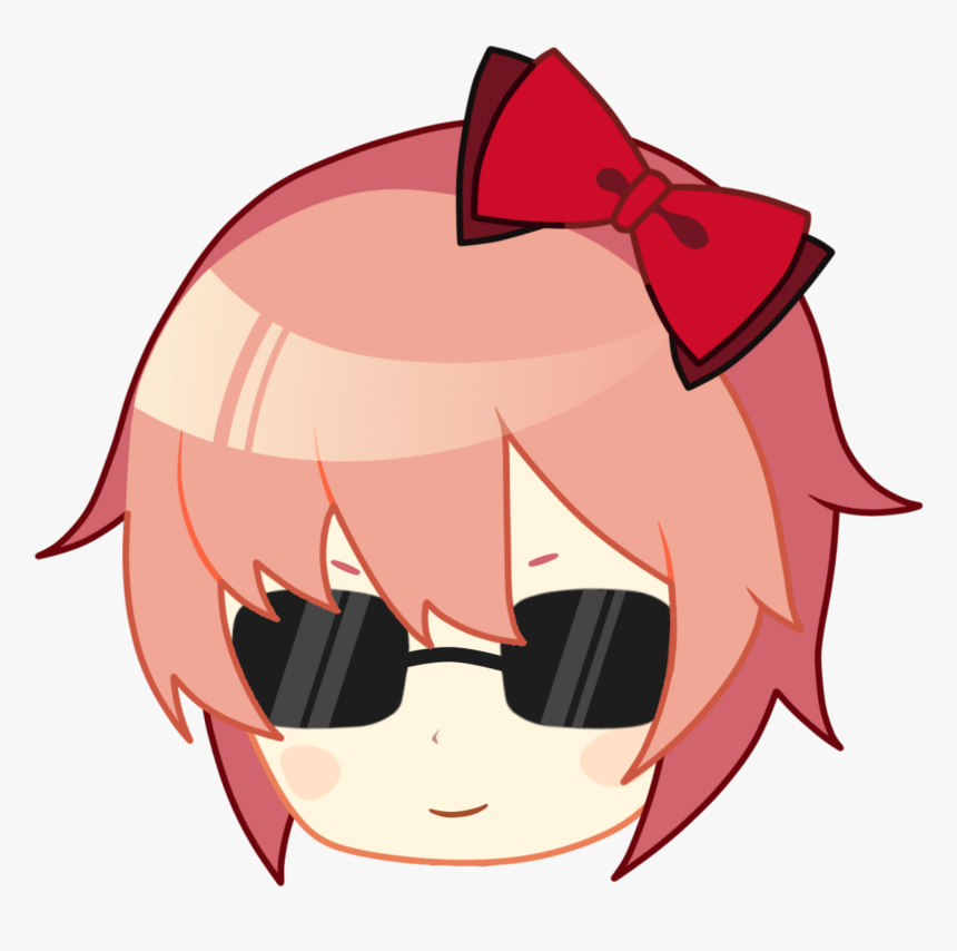 Just A Bun With Sunglasses - Doki Doki Chibi Sayori, HD Png Download