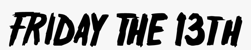 Friday The 13th Font Download - Friday The 13th Title Png, Transparent Png