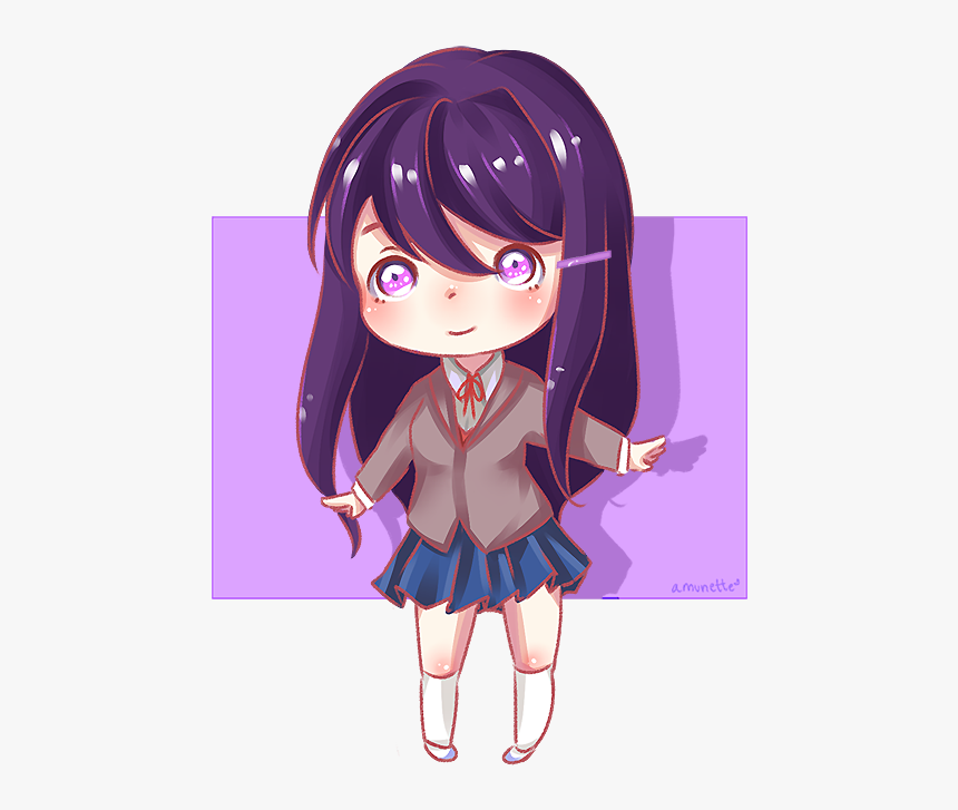 Doki Doki Literature Club Natsuki Chib, HD Png Download