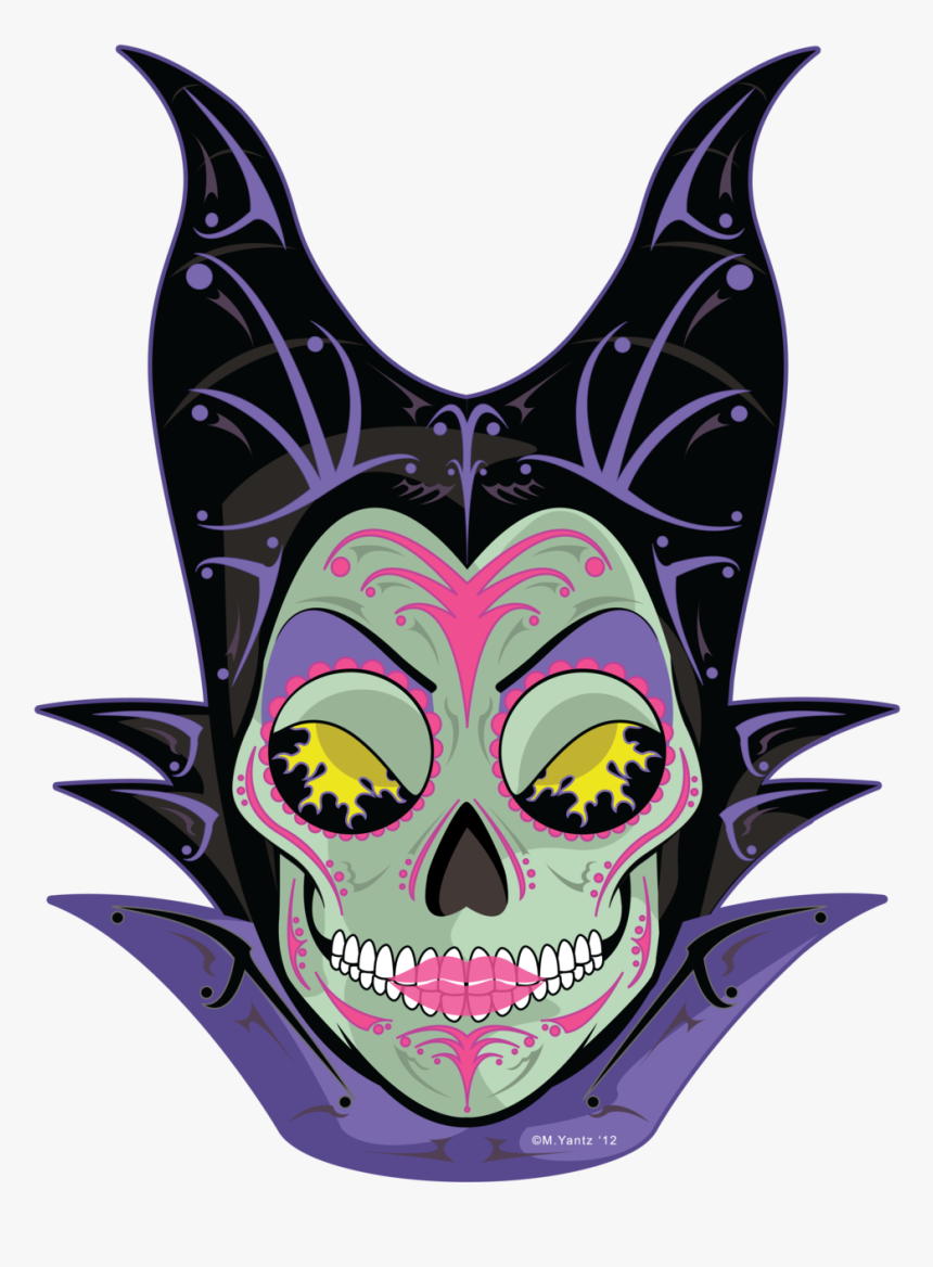 Maleficent Sugar Skull, HD Png Download