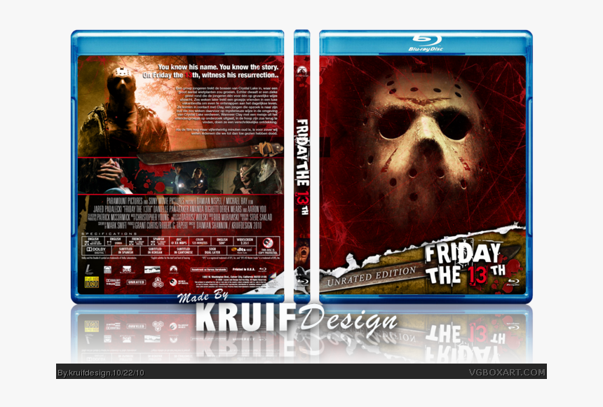 Friday The 13th Box Art Cover - Friday The 13th, HD Png Download