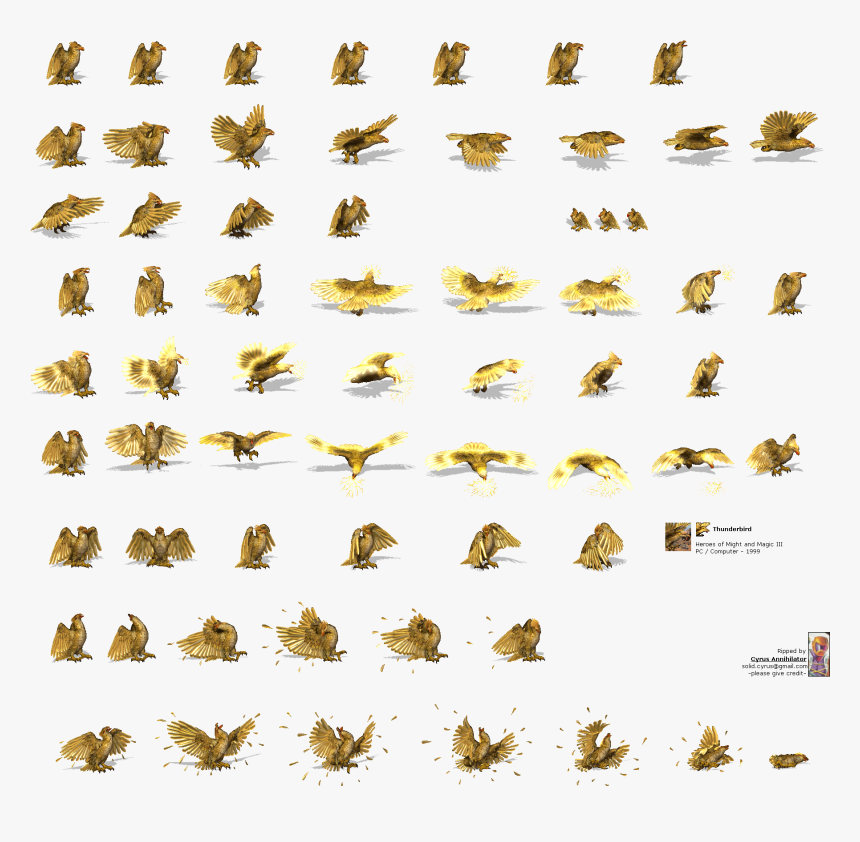 Transparent Thunderbird Clipart - Heroes Of Might And Magic 3 Thunderbird, HD Png Download