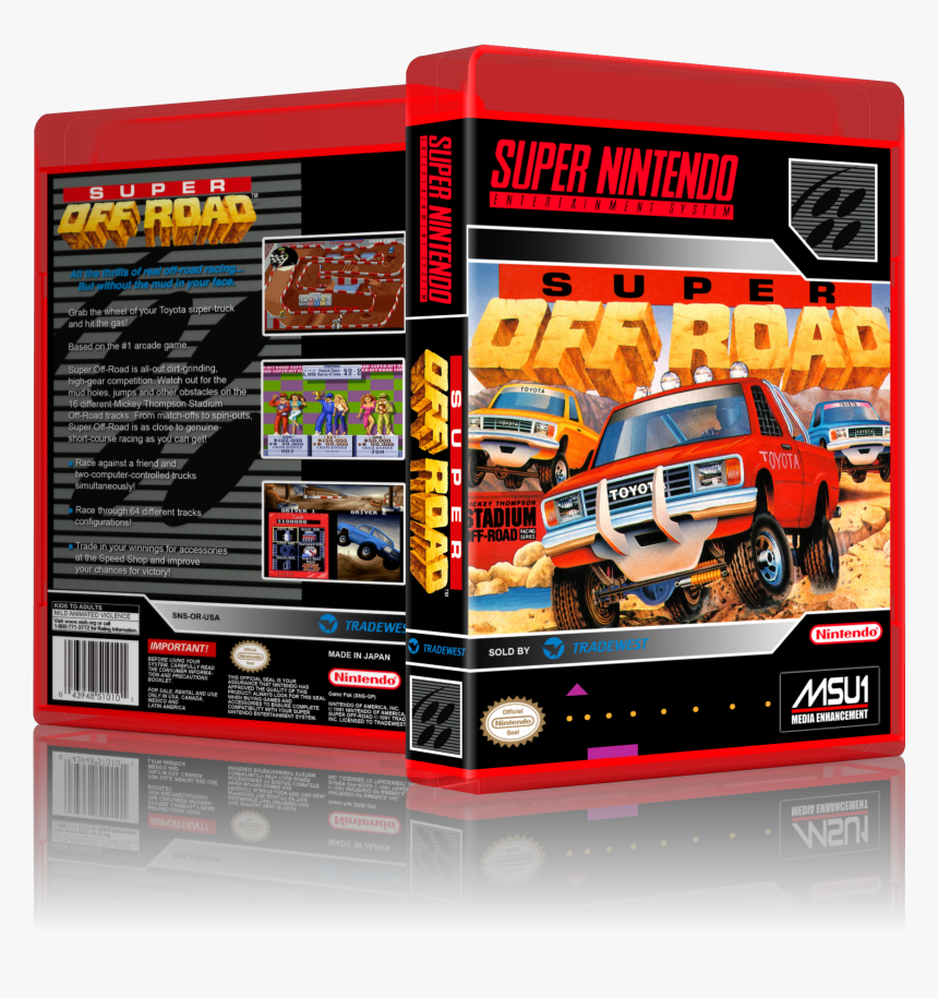 1705539815 3dbox Superoffroad - Snes, HD Png Download