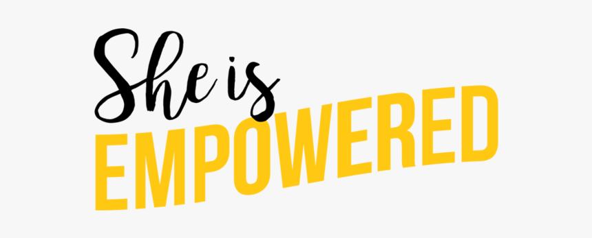 She Is Empowered Logo Ruxly - Calligraphy, HD Png Download