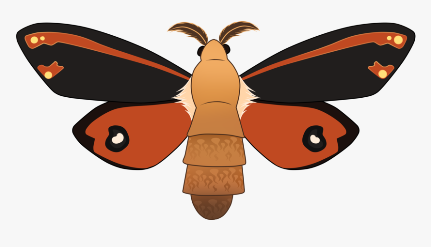 Moth Summon Of The Burning Mountain By Sana Hakuryu - Brush-footed Butterfly, HD Png Download