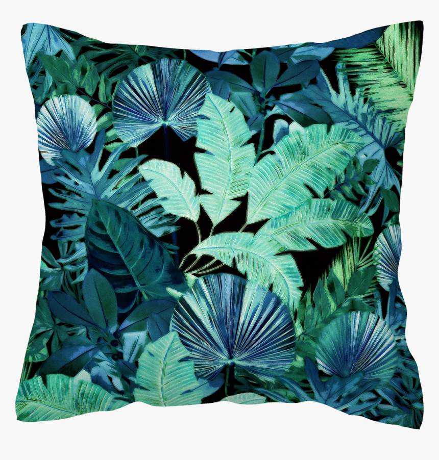 Tropical Leaf Dark - Cushion, HD Png Download