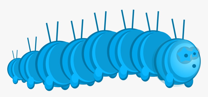 Blue Caterpillar - Blue Caterpillar Png, Transparent Png