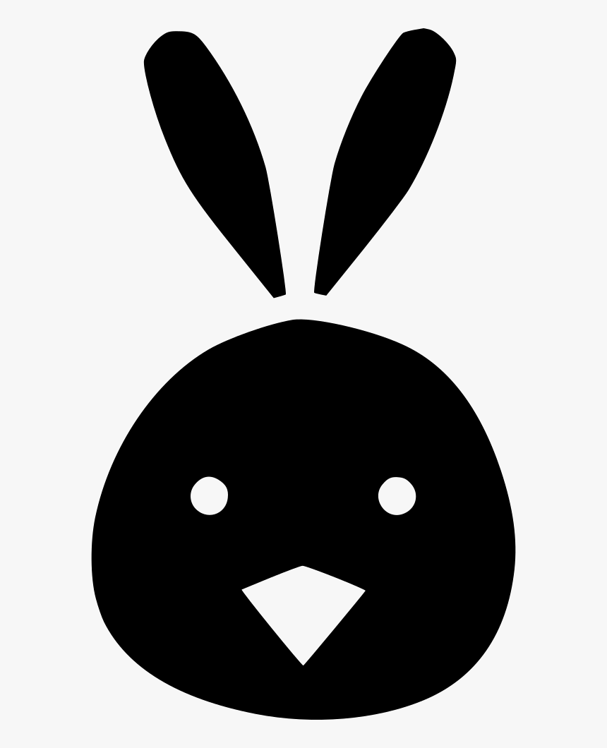 Chicken Bunny Ears Cute Chickling Rabbit - Bunny Rabbit Icon Png, Transparent Png