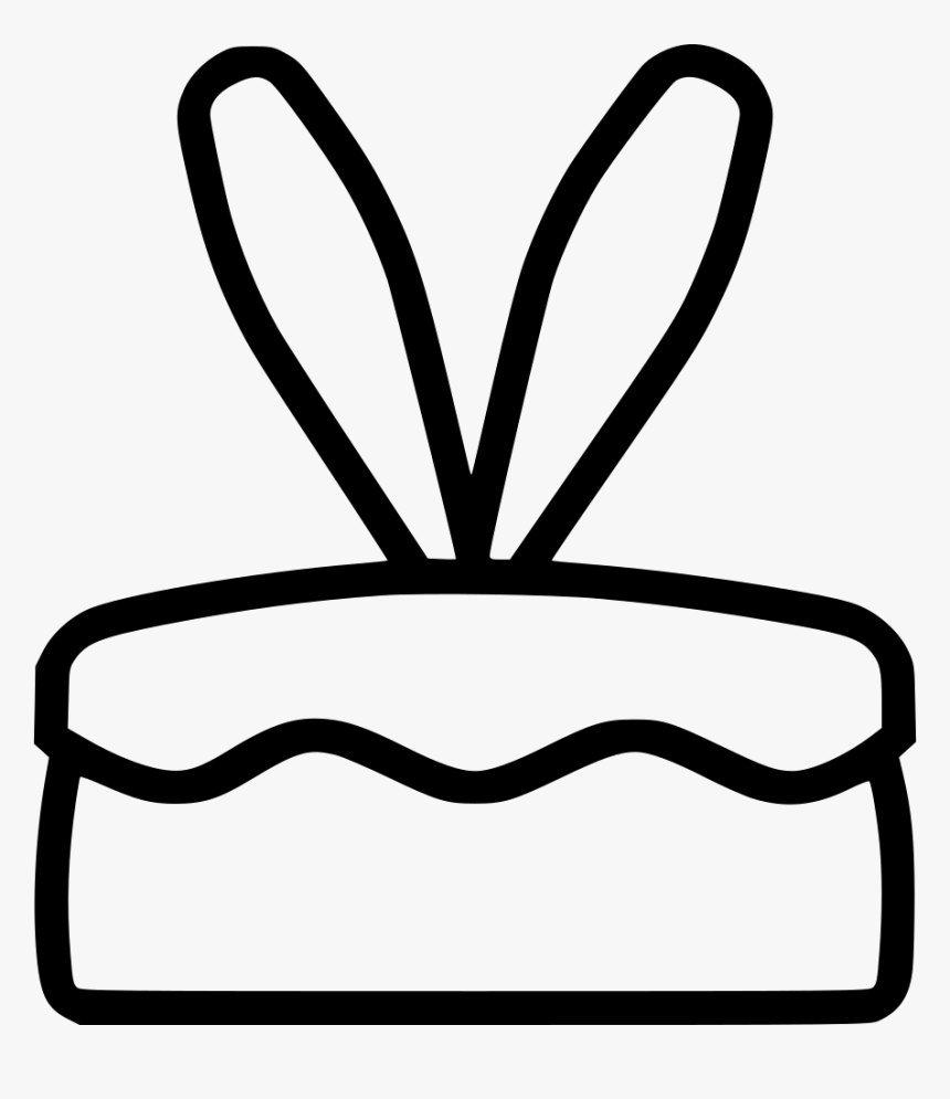 Cake Bunny Ears Rabbit Dessert, HD Png Download