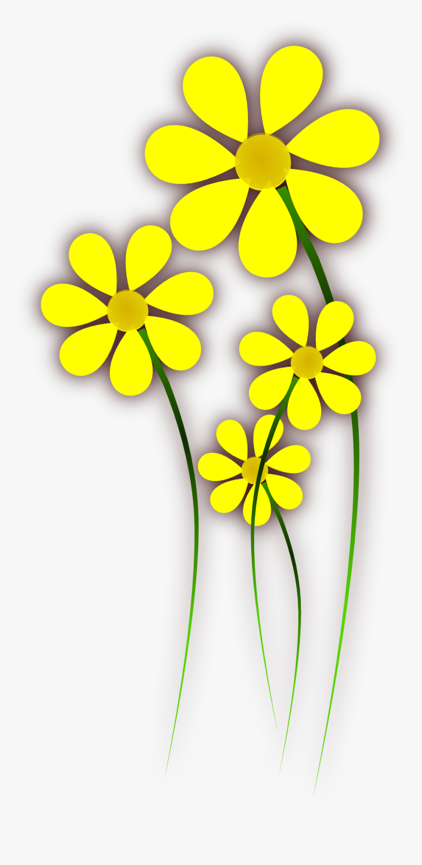 Yellow Flowers Clipart, HD Png Download