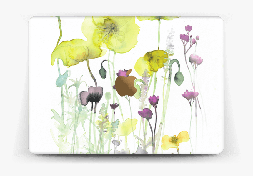 Painted Yellow Flowers Skin Macbook 12” - Ipad Pro 水彩, HD Png Download