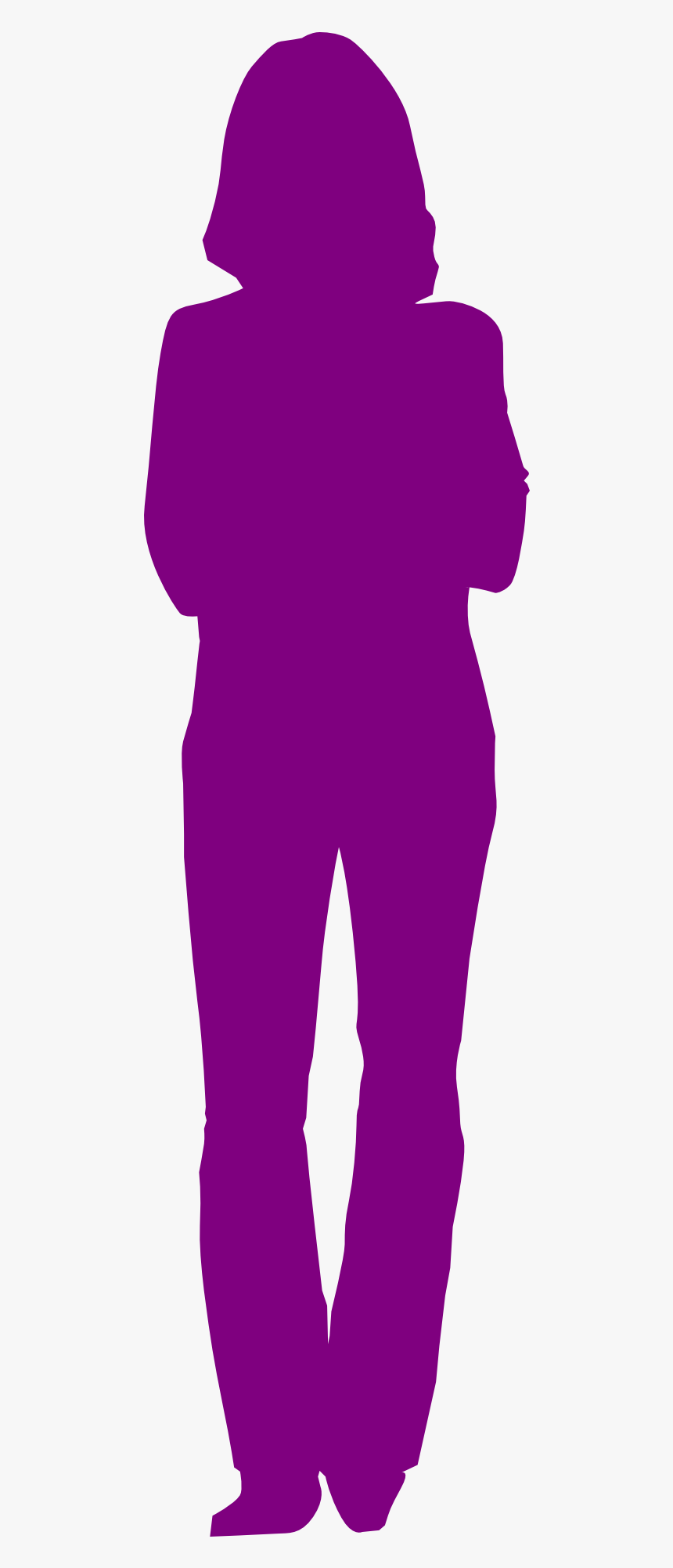 Woman Standing Silhouette Svg, HD Png Download
