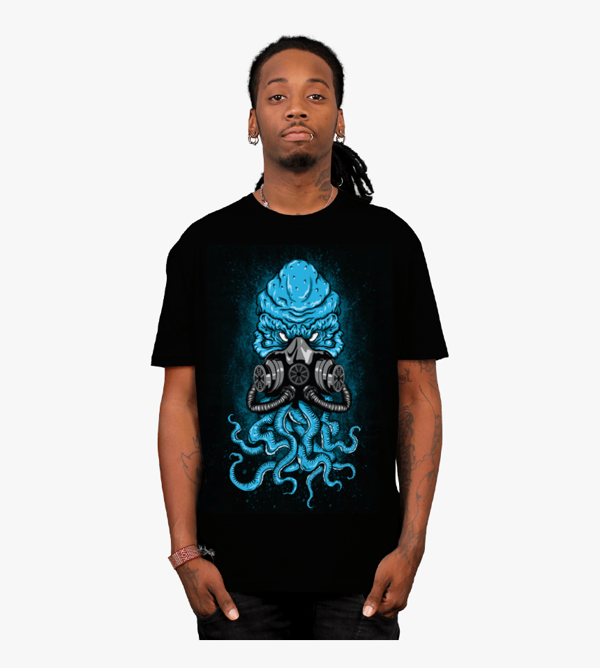 Toxic Cthulhu - Vintage T Shirt Outfit Men, HD Png Download