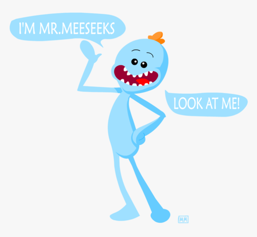 Rick And Morty Meeseeks Png, Transparent Png