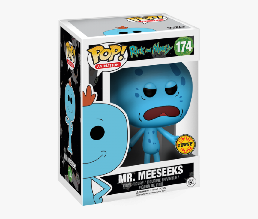 Rick And Morty Mr Meeseeks - Funko Pop Mr Meeseeks, HD Png Download