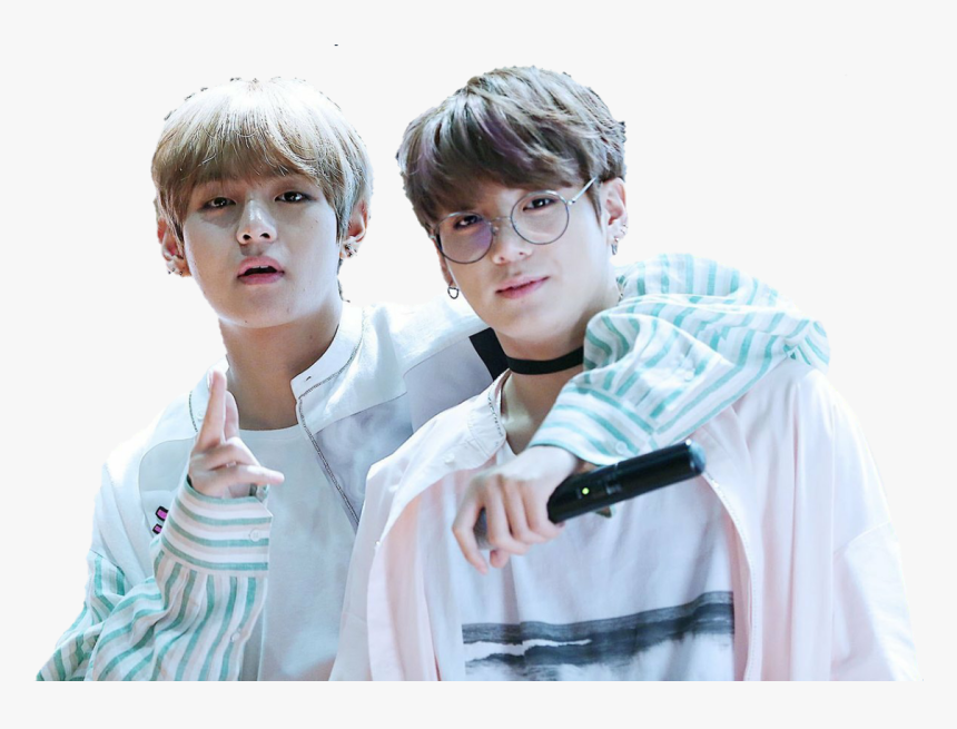V Drawing Vkook - V And Jungkook Friendship, HD Png Download