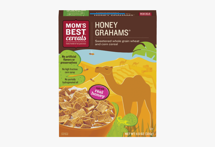 Mom's Best Cereal Honey Grahams, HD Png Download