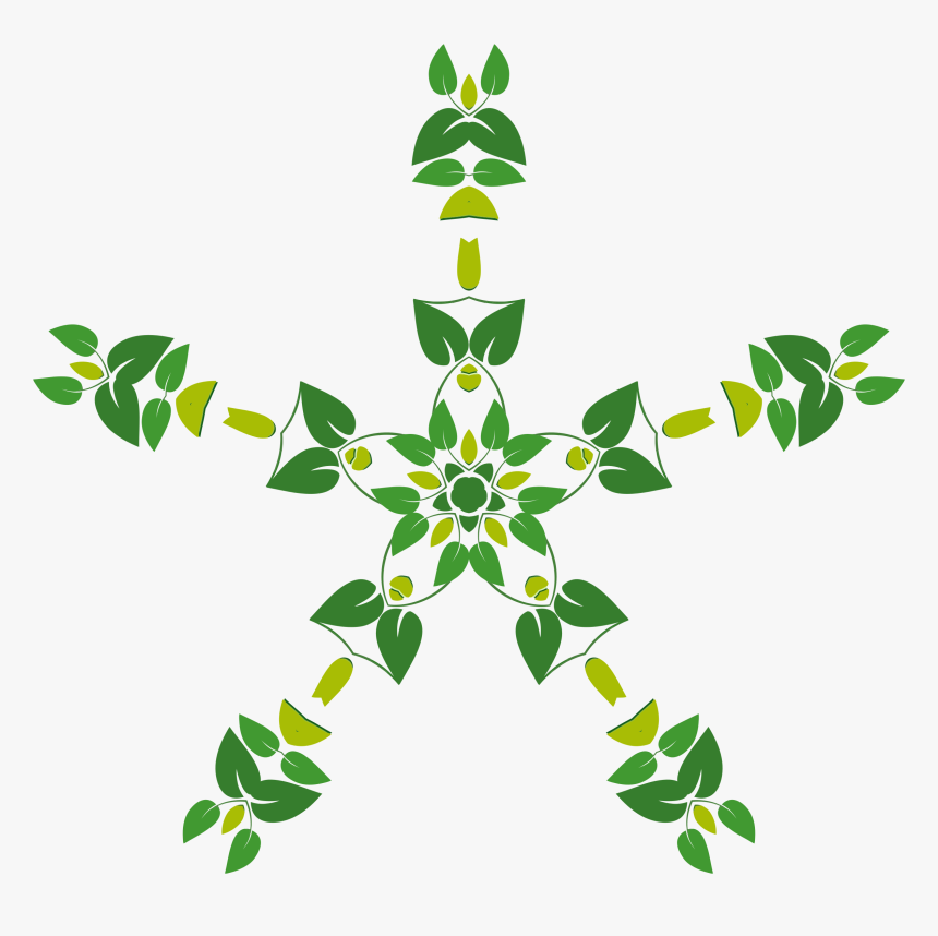 Floco De Neve Verde Png, Transparent Png