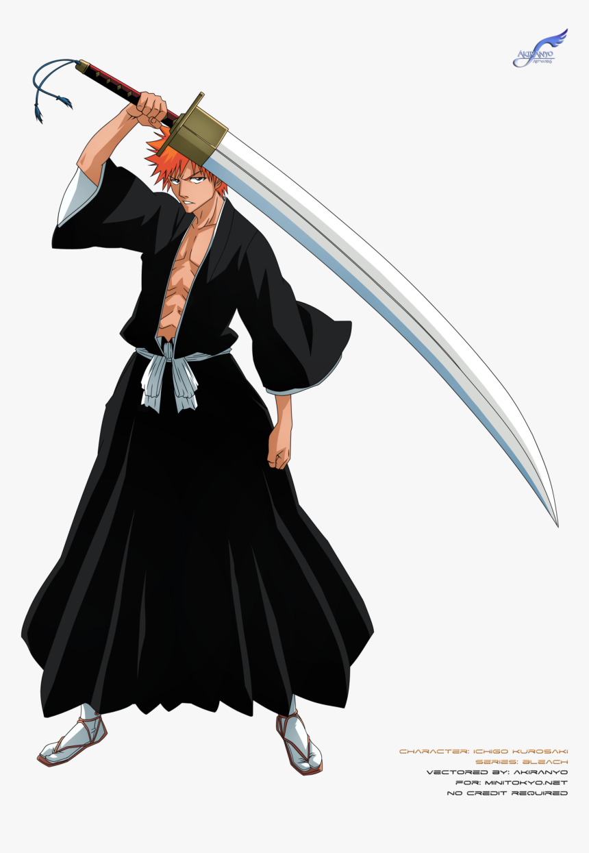 No Caption Provided - Ichigo Kurosaki First Zanpakuto, HD Png Download