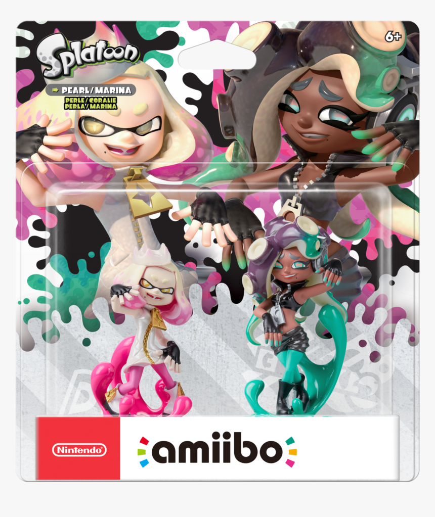 Pearl / Marina Perlet Coralie Perlamarina Amiibo Nintendo - Pearl And Marina Amiibo, HD Png Download