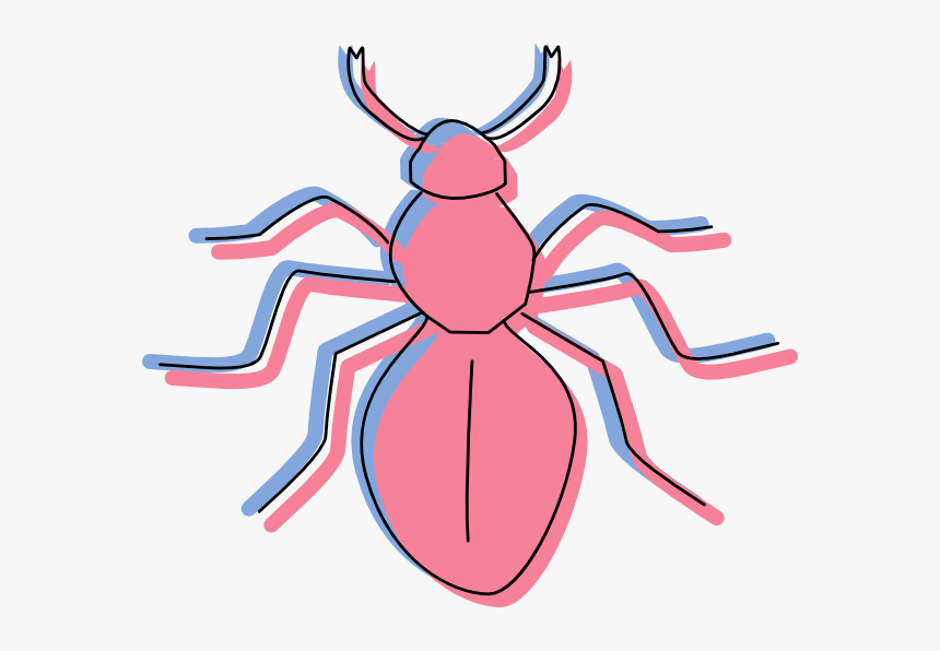 Pink And Blue Ant Silhouette Svg Clip Arts - Clip Art, HD Png Download