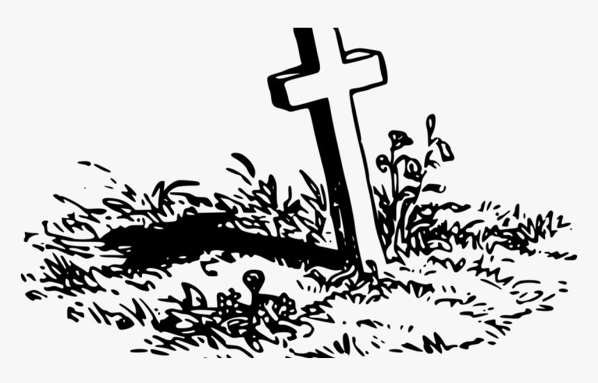 Transparent Wooden Cross Png - Grave Clipart, Png Download