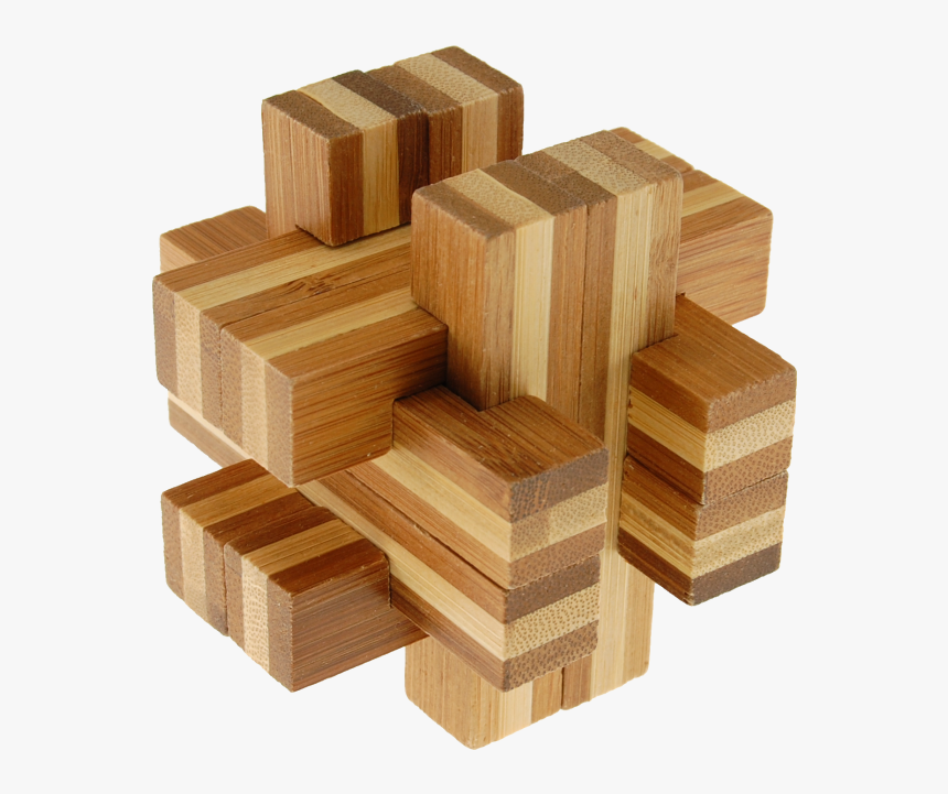 Bamboo Wood Puzzle - Bamboo Puzzle Cross Roads, HD Png Download