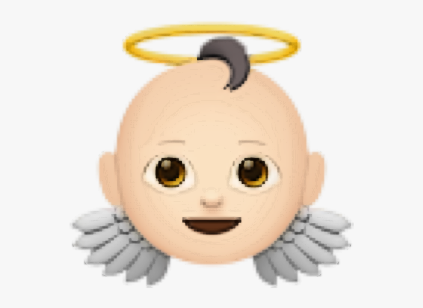 Baby Emoji Png - Angel Baby Emoji Hd, Transparent Png