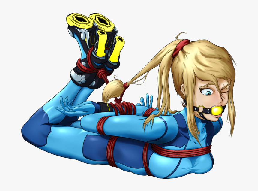 Transparent Zero Suit Samus Png - Zero Suit Samus Gagged, Png Download