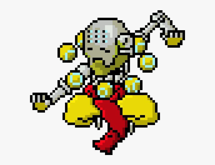 Pixel Art Overwatch Zenyatta, HD Png Download