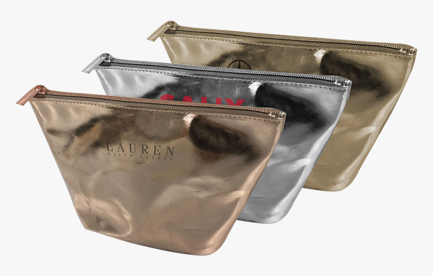 Simply Simple Trapezoid Gusseted Metallic Cosmetics - Shoulder Bag, HD Png Download