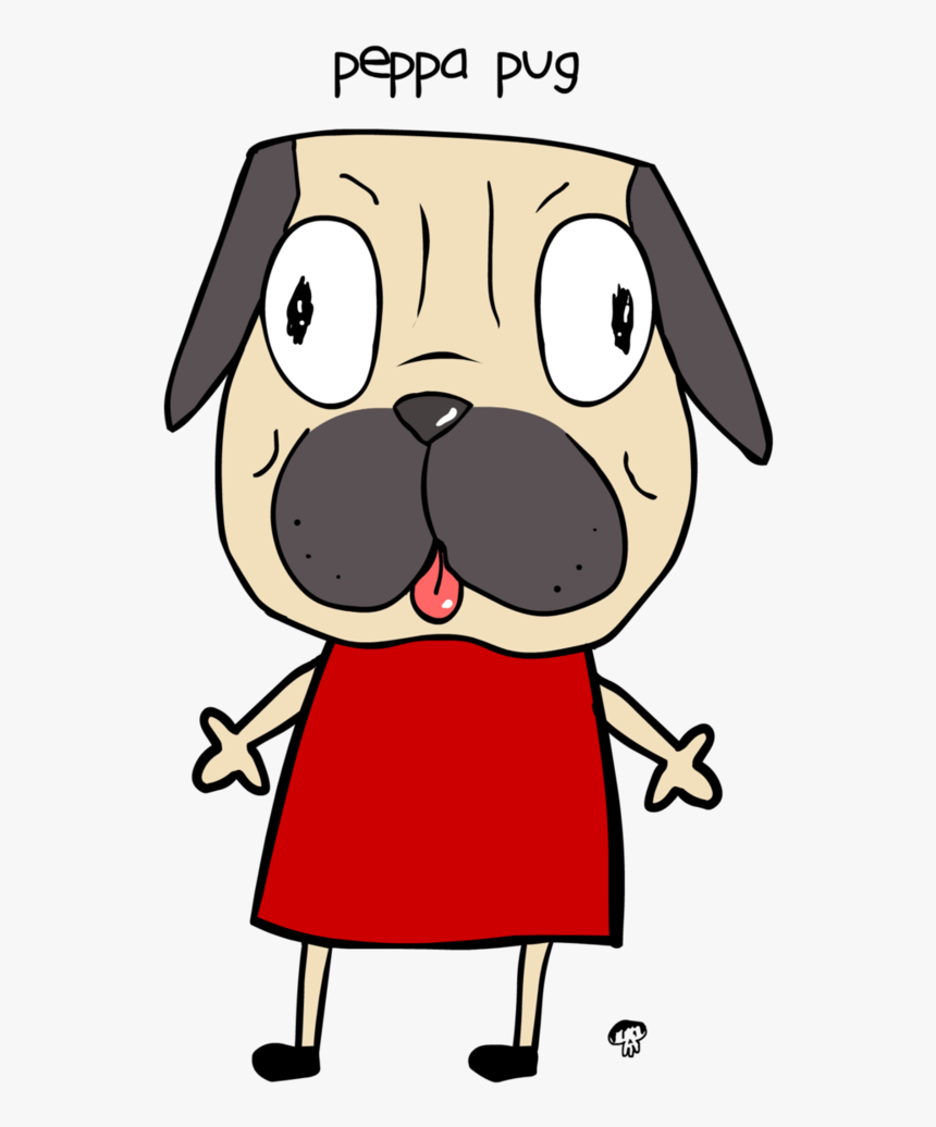 Peppa Pug By Creepyboy - Pug Peppa, HD Png Download