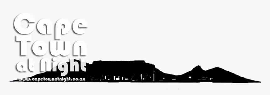Cropped Table Mountain Black Beveled - Silhouette, HD Png Download
