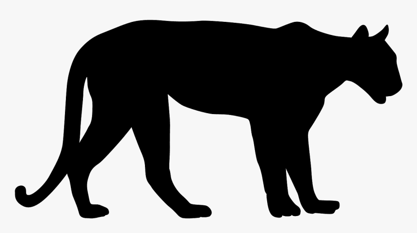 Mountain Lion Silhouette Vector, HD Png Download