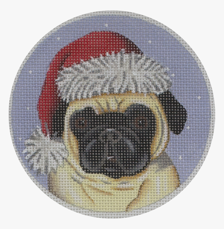Pug Ornament - Cross-stitch, HD Png Download