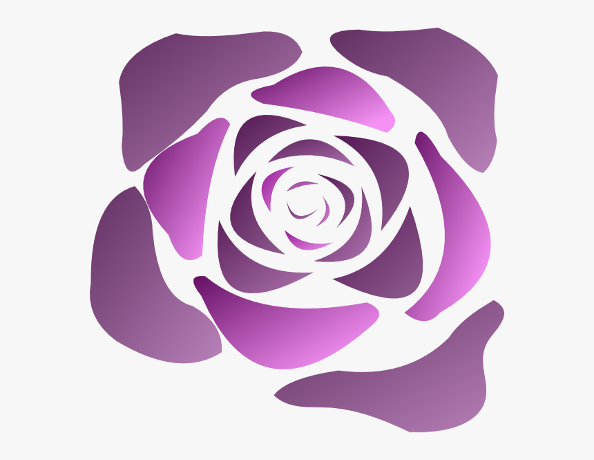 Purple Rose Vector Png - Transparent Rose Vector Free, Png Download